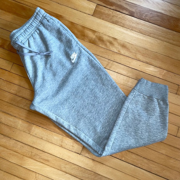 Nike Pants - Nike Women's Sportswear Club Fleece Mid Rise Joggers Gray Heather Medium